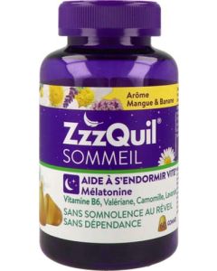 ZzzQuil Sommeil Mangue Banane 60 gommes