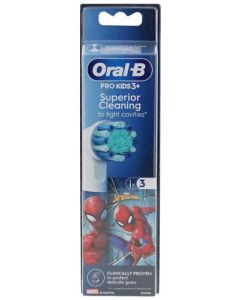 Oral B Pro Kids3+ Brossette Pour Brosse A Dents Spiderman x3