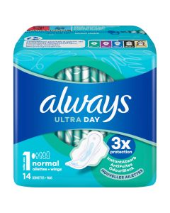 Always Ultra Serviette Periodique Normal T1 x14