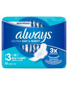 Always Ultra Serviette Periodique Nuit x10