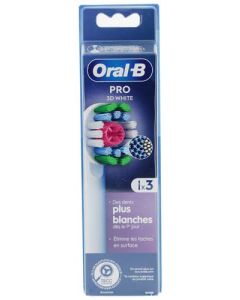 Oral B Pro 3D White CleanMaximiser Brossettes x3
