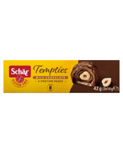 Schar Tempties Bouchée Choco Cœur Noisette Sans Gluten 42g