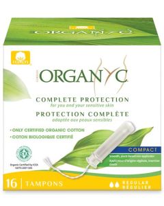 Organyc Tampon applicateur Coton Bio Gots Normal  boite de 16