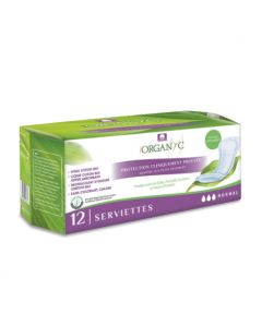 Organyc Fuites Urinaires Normal Bio 12 serviettes 