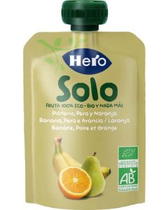 Hero Solo Gourde Bio Banane Poire & Orange 100g