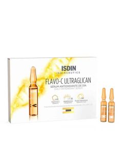 Isdin Isdinceutics Flavo C Ultraglican Sérum Jour Vitamine C 10 ampoules