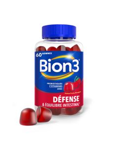 Bion 3 Défense Arôme Fruits Rouges 60 Gummies