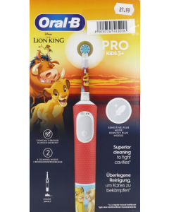 Oral B Pro Kids3+ Brosse à Dents Electrique Roi Lion