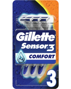 Gillette Sensor 3 Rasoir Jetable Tête Pivotante x3