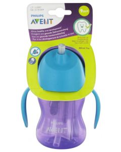 Avent Tasse à Paille 9 mois et + Violet 200ml