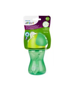 Avent Tasse à Paille Courbée 12 mois et + Vert 300ml 