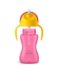 Avent Tasse à Paille 12 mois et + Rose 300ml