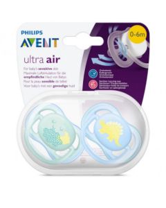 Avent Ultra Air 0-6 mois 2 sucettes