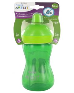 Avent Repas Tasse à Bec Dur 12 mois et + Vert 300ml