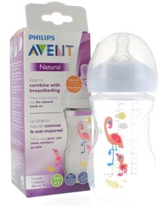 Avent Biberon Natural Flamand Rose 260ml