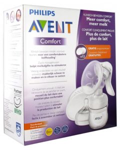 Avent Confort Tire-Lait Manuel + 12 Coussinets d'Allaitement Offerts