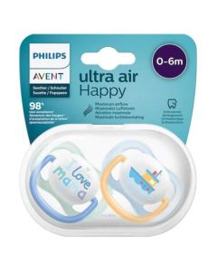Avent Sucette Symétrique Ultra Air +0m Lot de 2