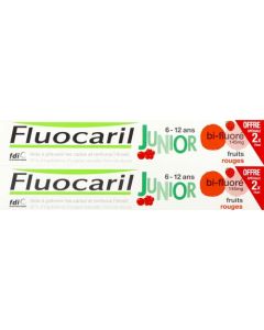 Fluocaril Junior Gel Fruits Rouges 2x75ml