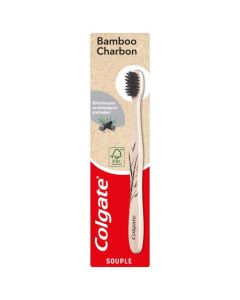 Colgate Brosse à Dents Bambou Charbon Souple