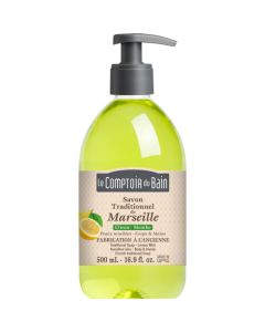 Le Comptoir du Bain Savon traditionnel de Marseille Citron-Menthe 500 mL
