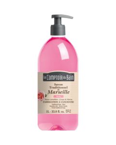 Le Comptoir du Bain Savon traditionnel de Marseille Rose 1L