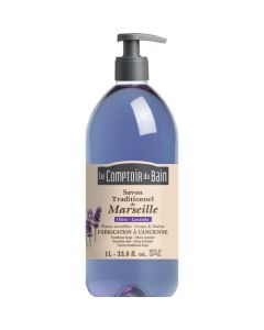 Le Comptoir du Bain Savon traditionnel de Marseille Olive-Lavande 1L