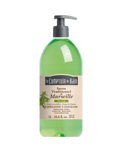 Le Comptoir du Bain Savon traditionnel de Marseille Verveine 1L