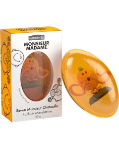 Le Comptoir du Bain Savon Monsieur Chatouille - Parfum Mandarine 100 g
