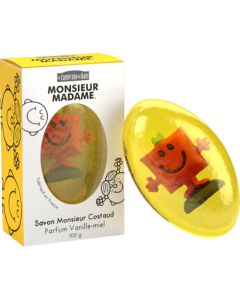 Le Comptoir du Bain Savon Monsieur Costaud - Parfum Vanille - Miel 100 g
