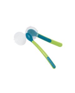 MAM 2 Cuillères Thermosensibles + Etui de Transport - Coloris Aléatoire