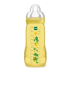 MAM Biberon Easy Active 2ème âge Coloré 330 ml Unisexe - Tétine débit X 