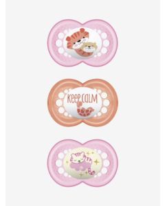 MAM Sucette Original à partir de 18 mois Rose - Lot de 3 - Silicone