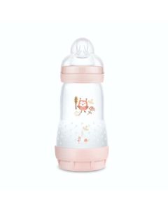 MAM Biberon Easy Start / Anti-Colique "Nature" - 260ml - Blush - Tétine Débit 2 X1