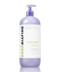 Bebebiafine Lait de Toilette Haute Tolérance Sans Rinçage 1 L