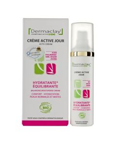 Dermaclay Crème Jour Hydratante Équilibrante Bio 50ml