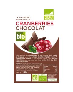 Exopharm Cranberries/Chocolat Sachet de 100g