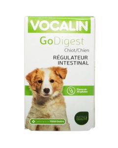 Vocalin GoDigest Régulateur Intestinal Chiot & Chien 20 Gélules