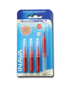 Inava Brossettes monocompact rouge x4 (1,2mm - ISO 3)