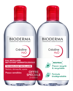 Bioderma Créaline H2O Solution Micellaire 2 x 500ml