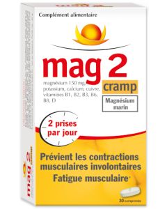 Mag 2 Cramp Magnésium Marin 30 Comprimés