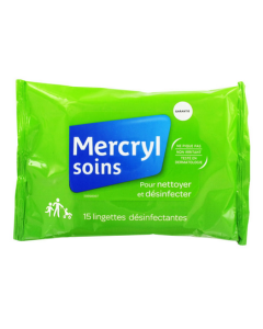 Mercryl Lingettes Antiseptiques X15