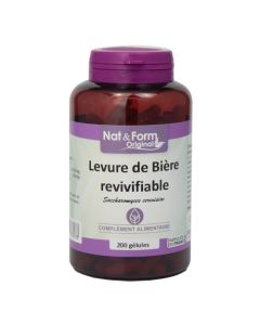 Nat&Form Original Levure de Bière Revivifiable 200 Gélules