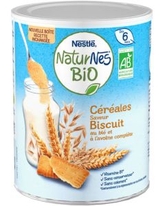 Naturnes Céréales Bio Céréales Biscuitées Boîte 240g