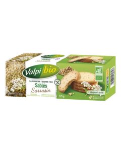 Valpi Bio Sablés Sarrasin Sans Gluten 125g