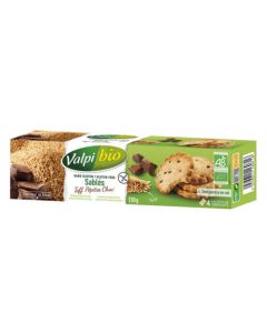 Valpi Bio Sablés Teff Pépites Choc Sans Gluten 130g