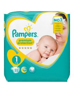 Pampers Premium Protection Taille 1 2-5 kg 22 Couches