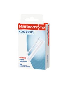 Mercurochrome Cure-Dents Aseptisés 50 Unités