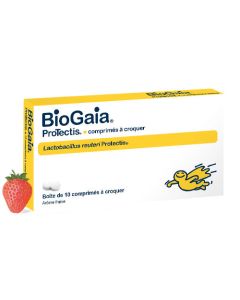 Biogaia Probiotiques Système Digestif Fraise 10 Comprimés