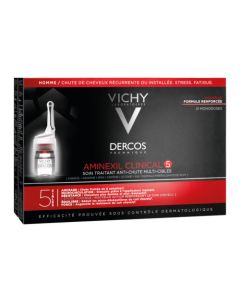 Vichy Dercos Technique Aminexil Homme Clinical 5 Traitement Anti Chute 21 x 6 ml