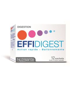 Nutrisanté Effidigest Digestion Ventre Plat 12 Sachets